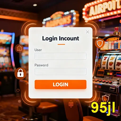 User accessing 95jl mobile casino securely